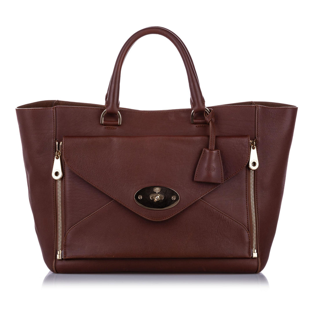 Mulberry Willow Leather Tote Bag (SHG-10275)