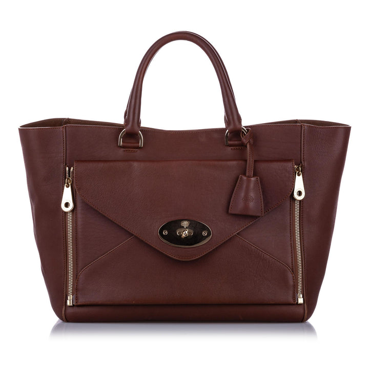Mulberry Willow Leather Tote Bag (SHG-10275)