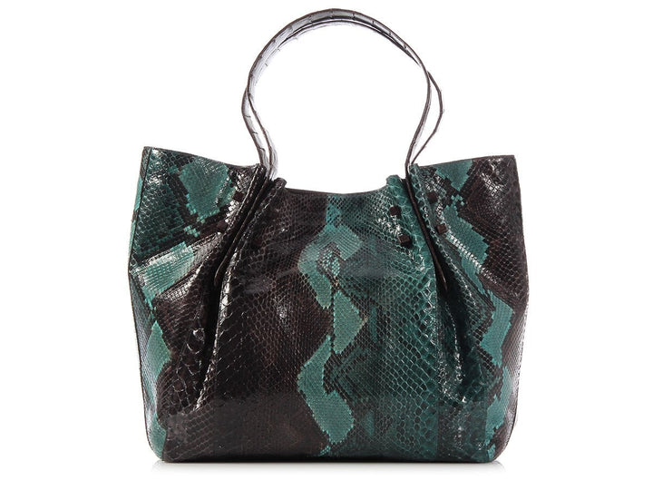 Nancy Gonzalez Medium Python Pinch Tote