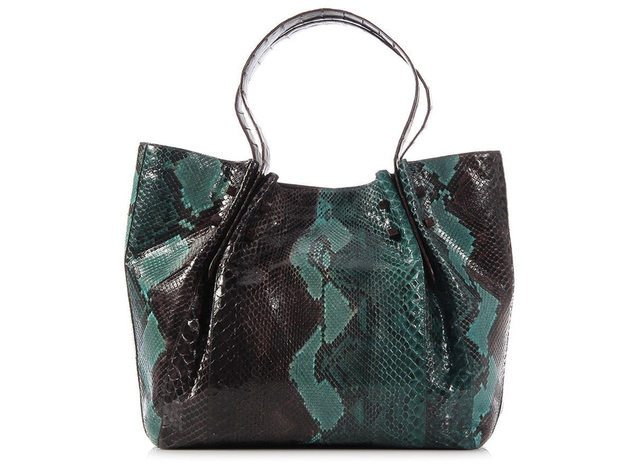 Nancy Gonzalez Medium Python Pinch Tote
