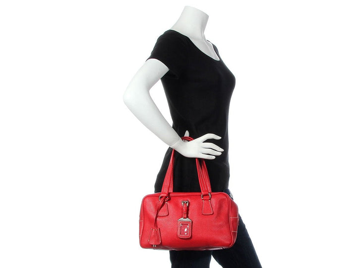 Prada Red Leather Bag
