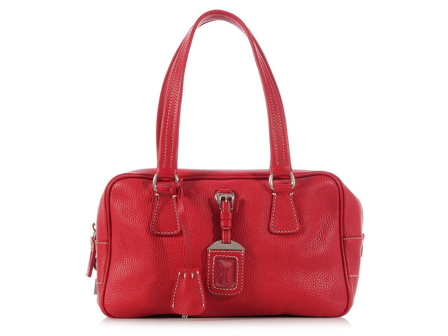 Prada Red Leather Bag