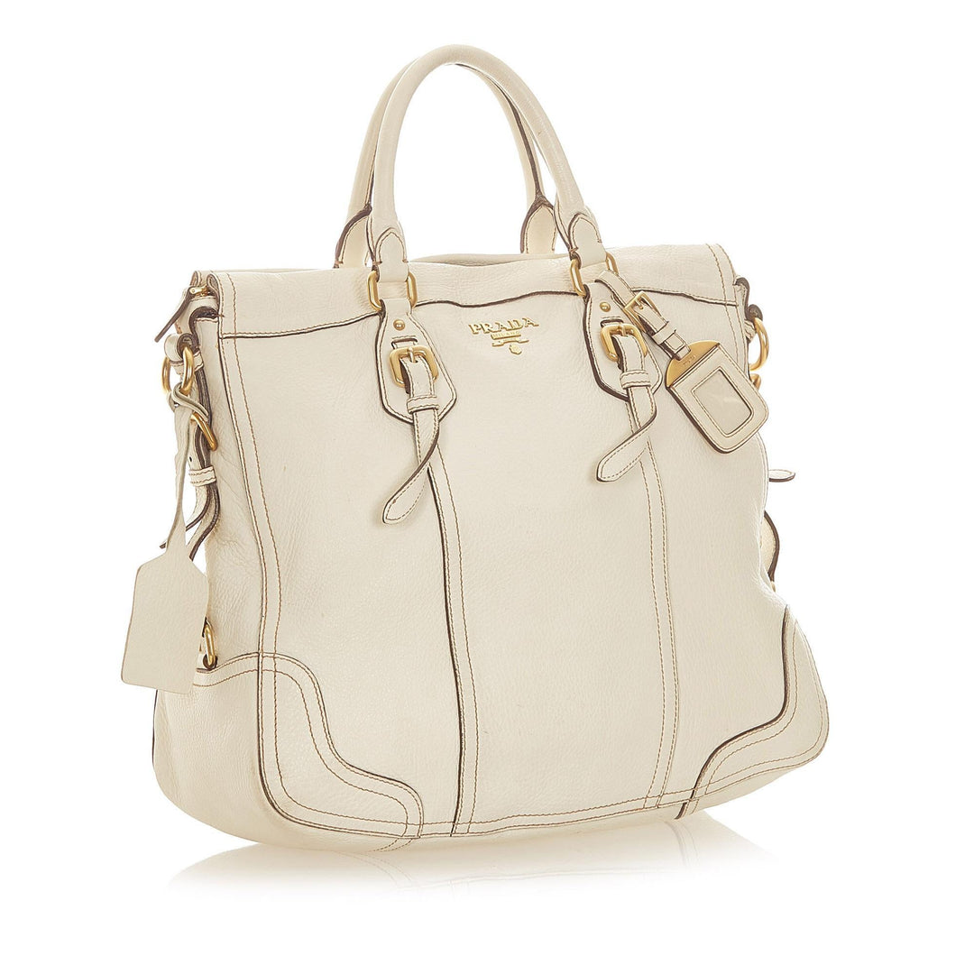 Prada Vitello Daino Tote Bag (SHG-20343)