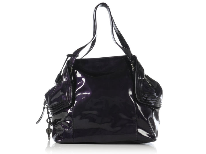 Ferragamo Viola Patent Shoulder Bag