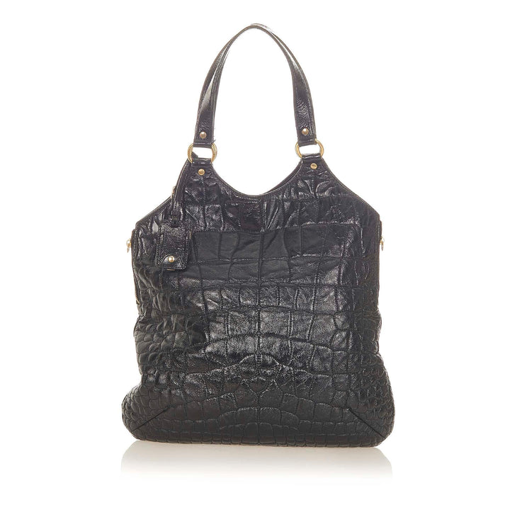 Saint Laurent Metropolis Embossed Leather Tote Bag (SHG-19790)