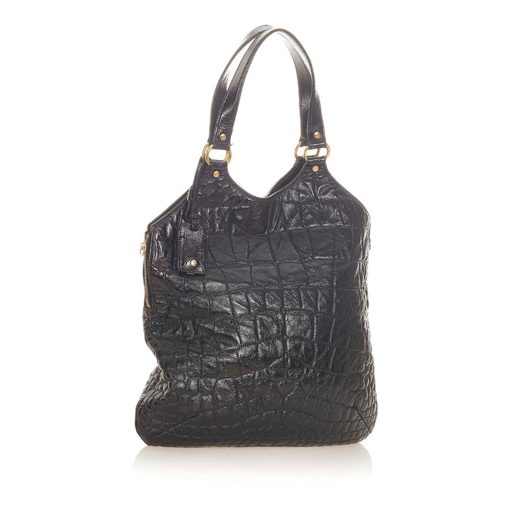 Saint Laurent Metropolis Embossed Leather Tote Bag (SHG-19790)
