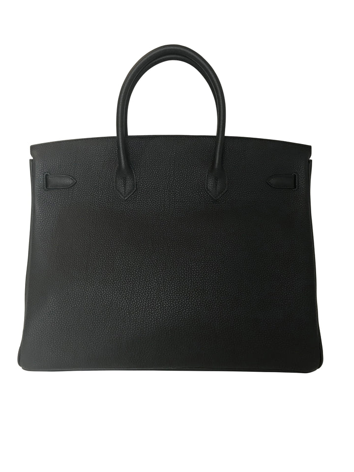 Hermès Birkin 40 Black Bag PHW