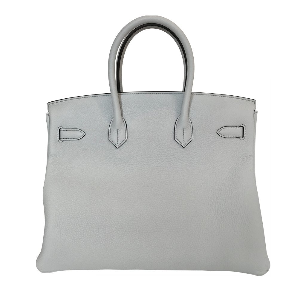 Hermès Birkin 35 Bleu Pale Bag GHW