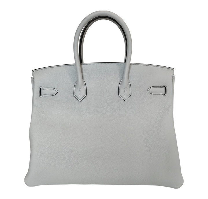 Hermès Birkin 35 Bleu Pale Bag GHW