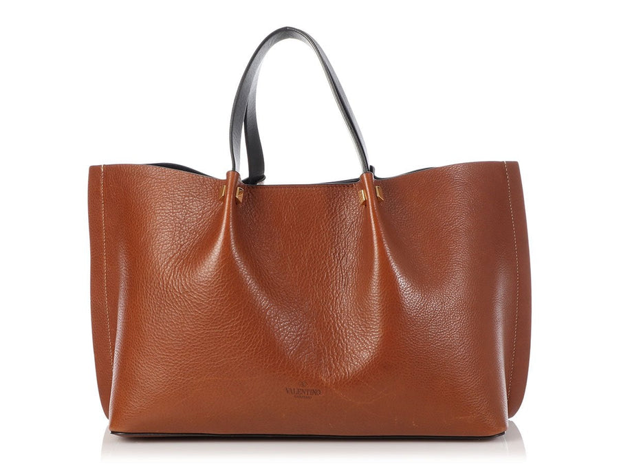 Valentino Medium Brown Escape VLogo Tote
