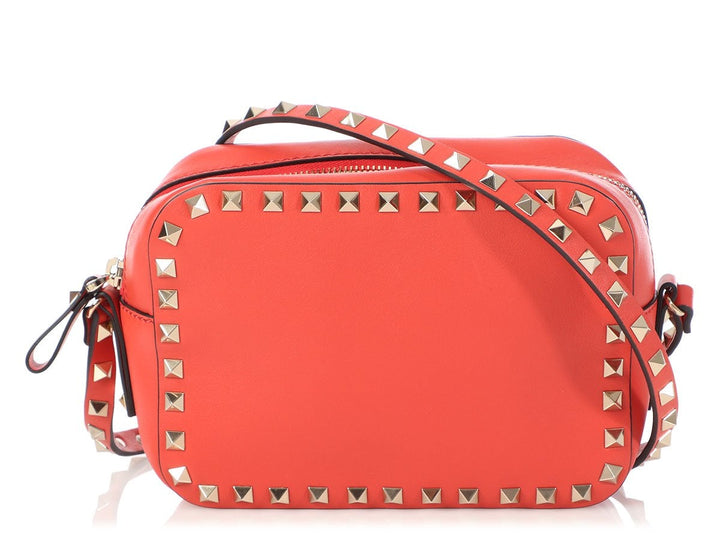Valentino Small Red Rockstud Crossbody Bag