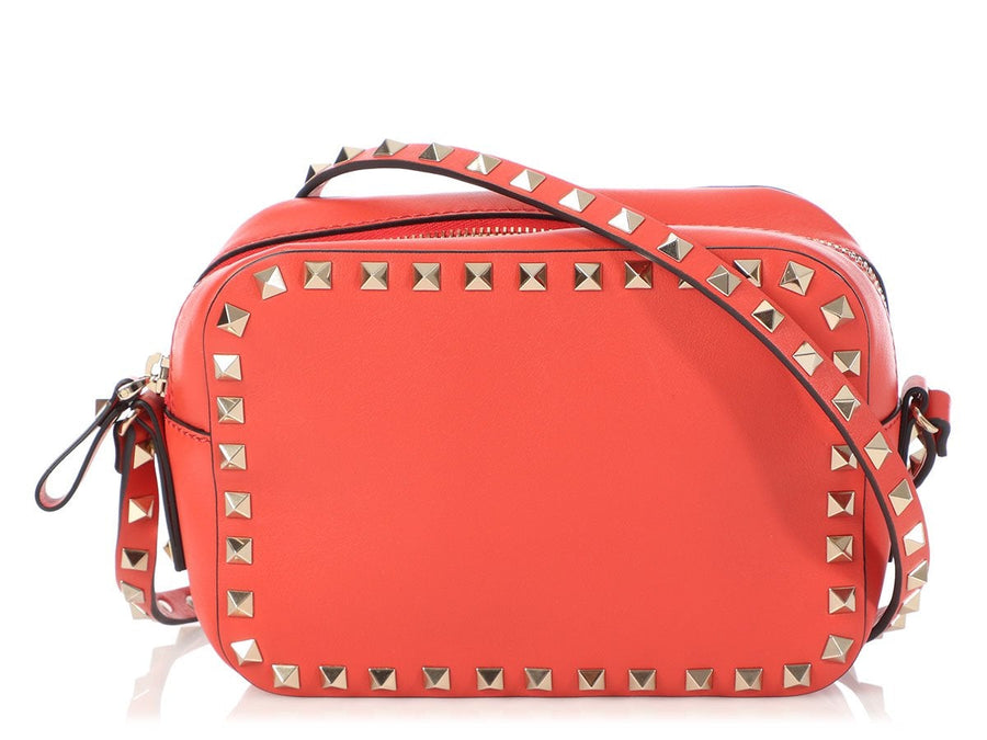 Valentino Small Red Rockstud Crossbody Bag