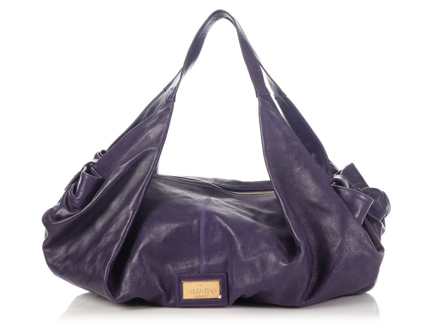Valentino Large Purple Bow Bag