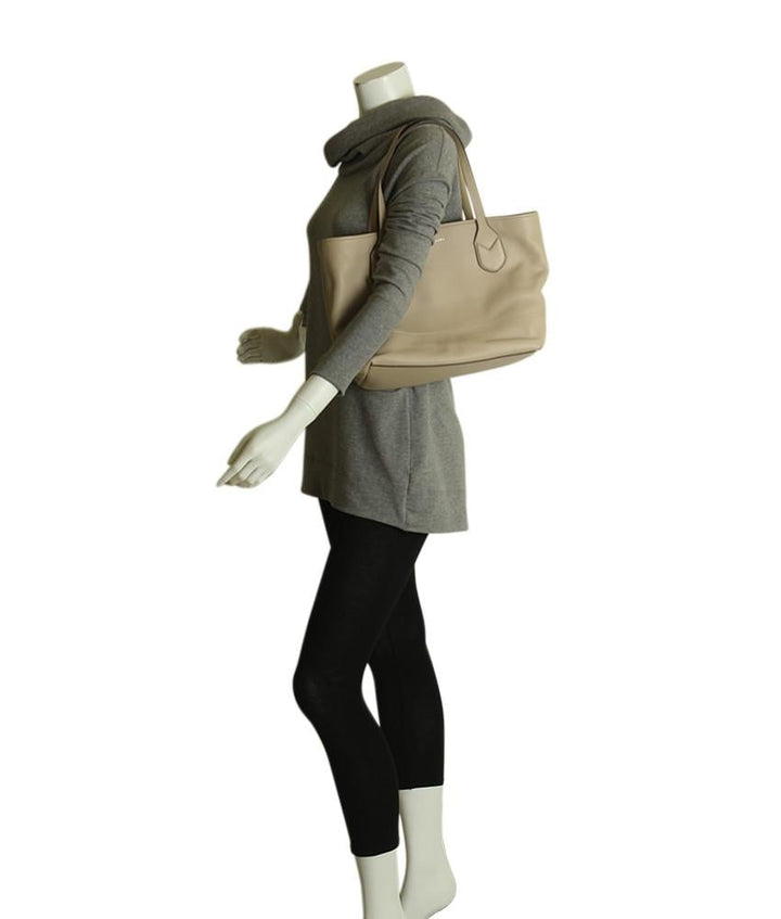 Marc Jacobs York Beige Leather Tote Bag