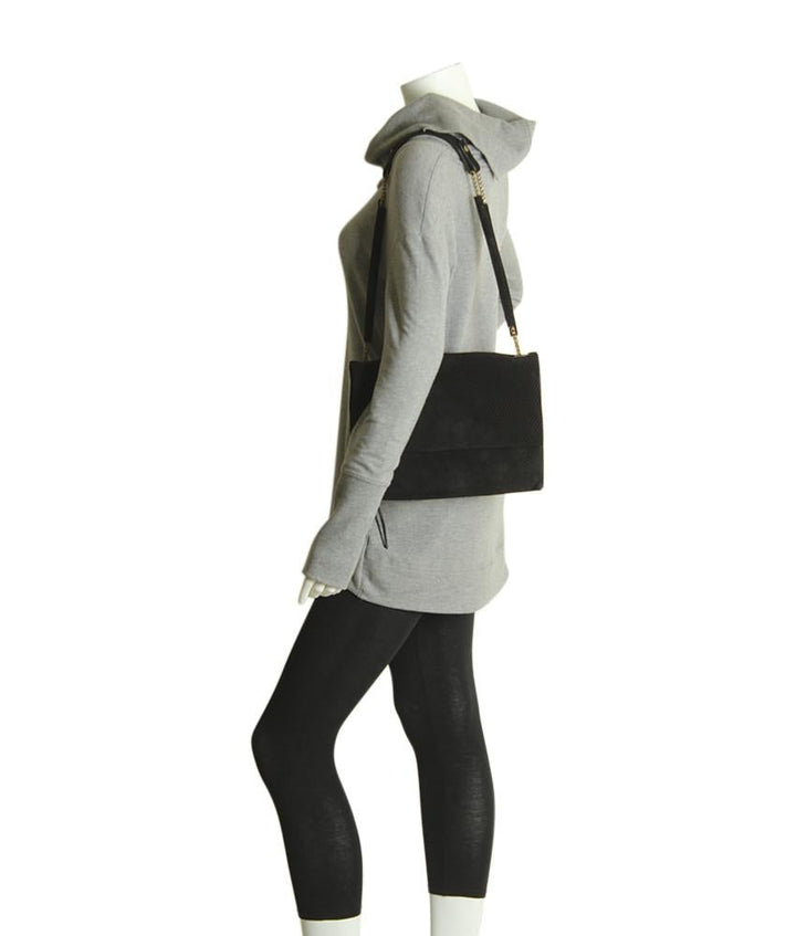 Lanvin Medium Sugar Black Quilted Leather Shoulder Bag