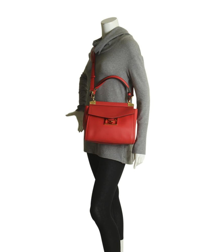 Givenchy Small Mystic Red Leather Shoulder Bag