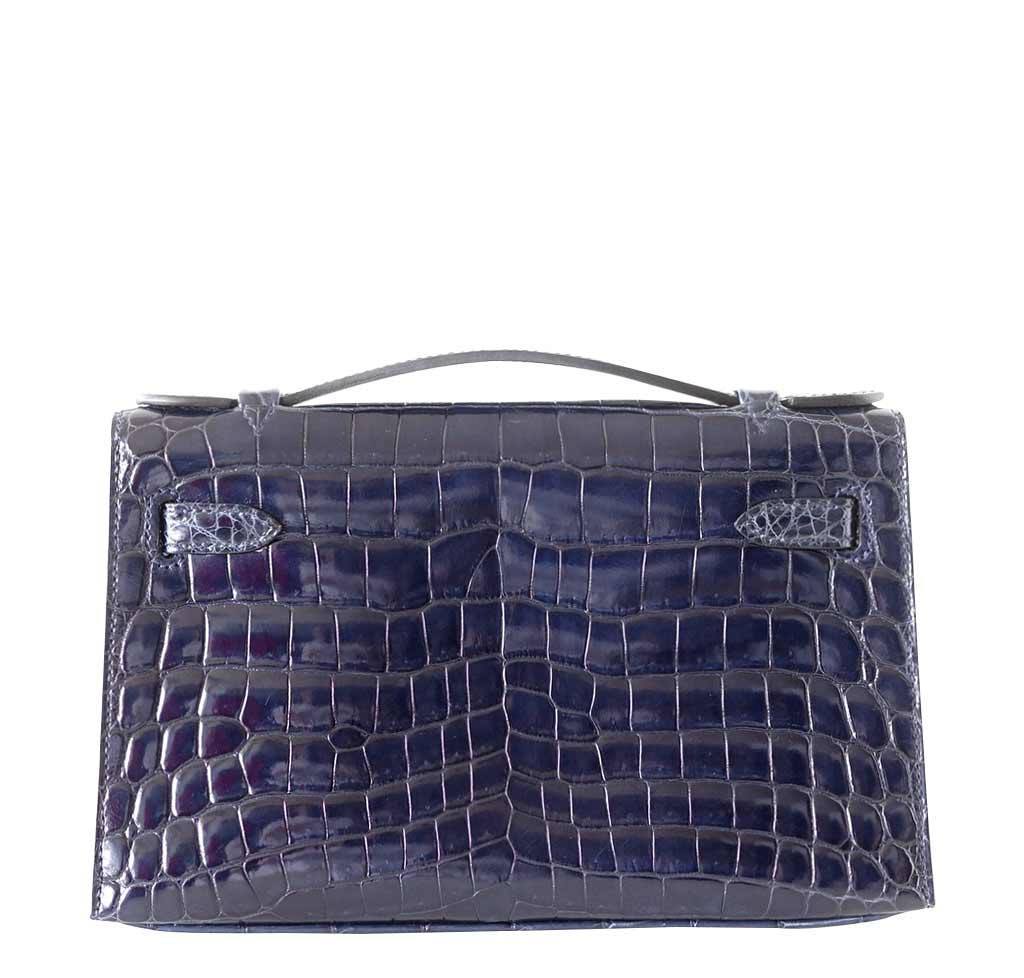 Hermès Kelly JPG Pochette Bleu Abyss Bag