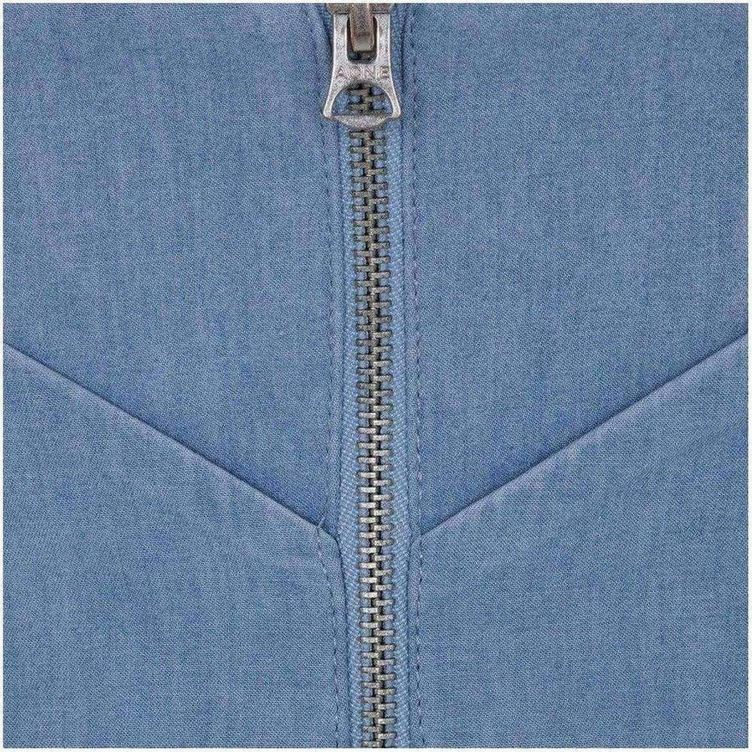 Blue Boned Light Weight Denim Dress