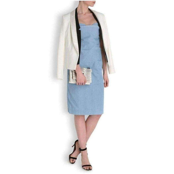 Blue Boned Light Weight Denim Dress