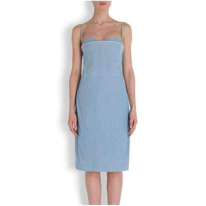 Acne Studios-Blue Boned Light Weight Denim Dress - Runway Catalog