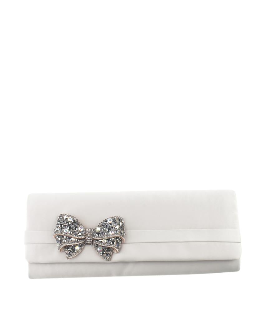 Adri*nna Pap*ll
 Kolbie Small Beige Solid Satin Evening Bag