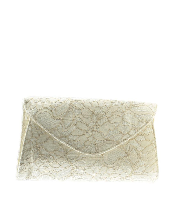 Adri*nna Pap*ll
 Seta Lace Beige Denim Crossbody Bag