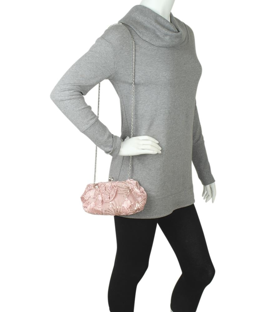 Adri*nna Pap*ll
 Sia Small Pink Floral & Sequin Canvas Bag