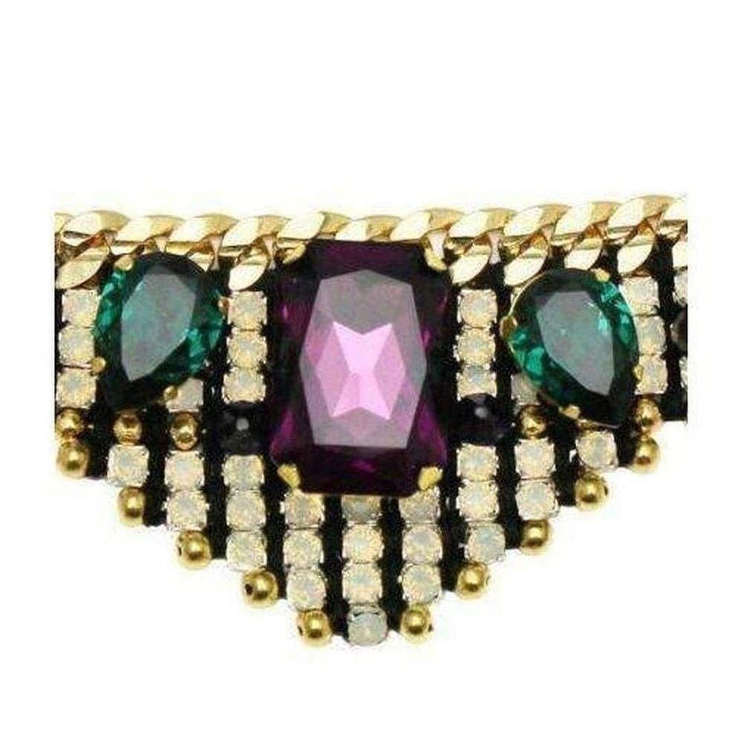 24K Gold Plated White Opal Embellished Bracelet