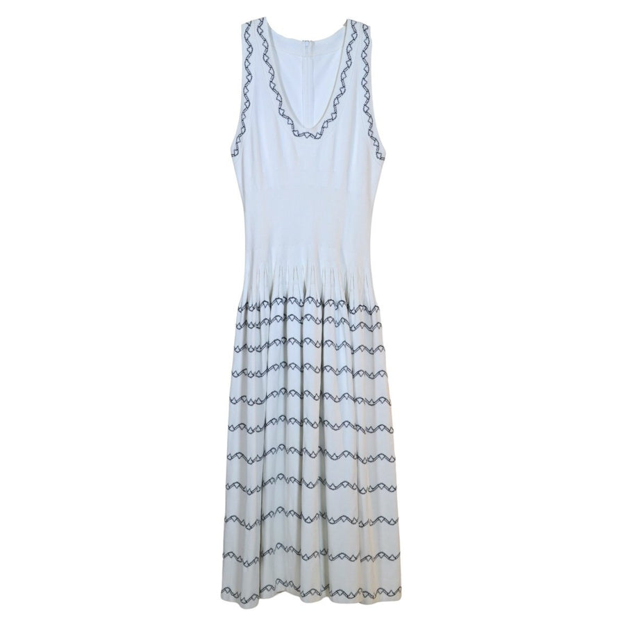 Alaïa-Knit Sleeveless Maxi Dress - Runway Catalog