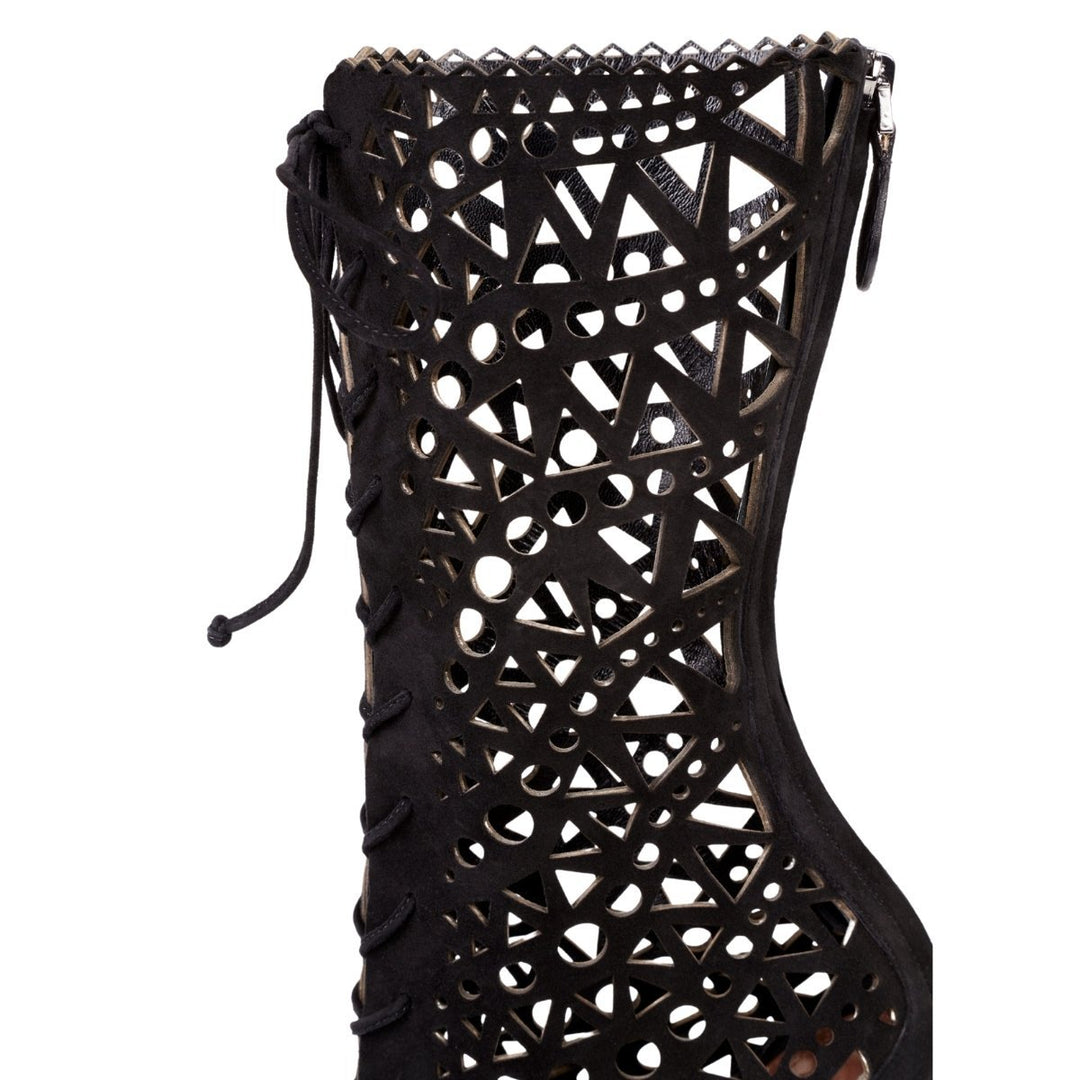 Mid Calf Stiletto Boots