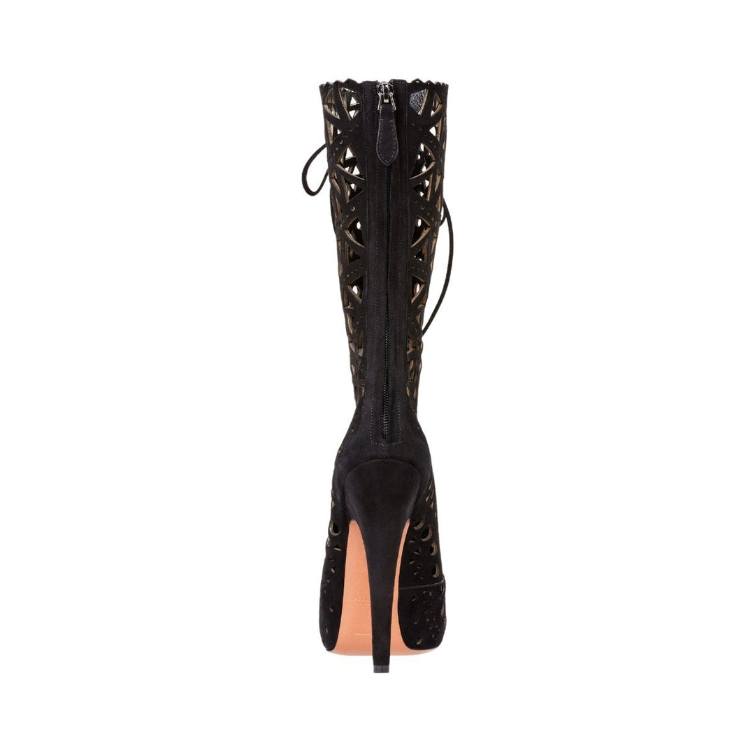 Mid Calf Stiletto Boots