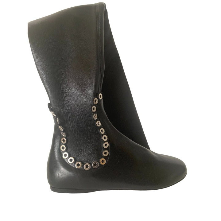 Over Knee Studded Flat Boots