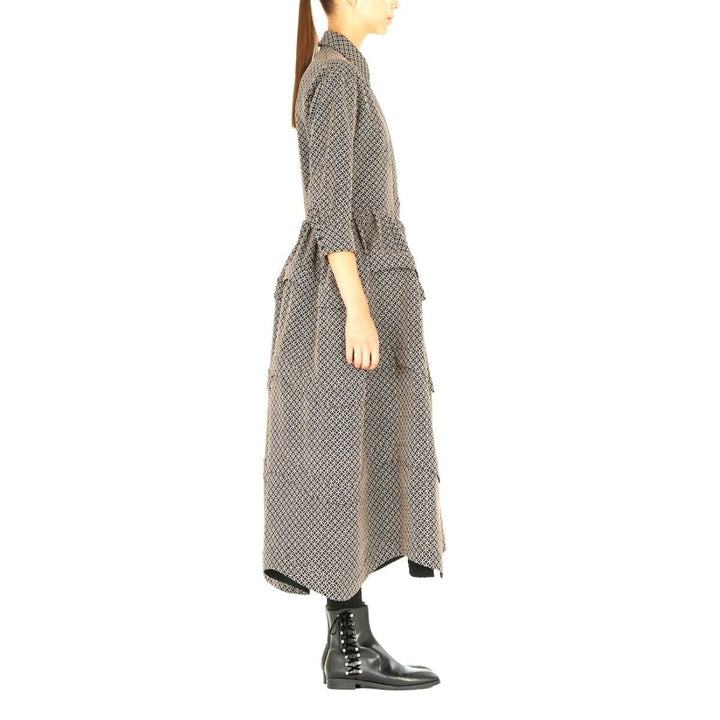Woven Wool Shirt Dress