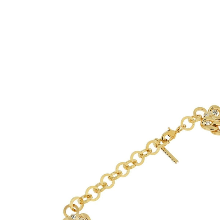 Gold Tone Crystal Chain Choker