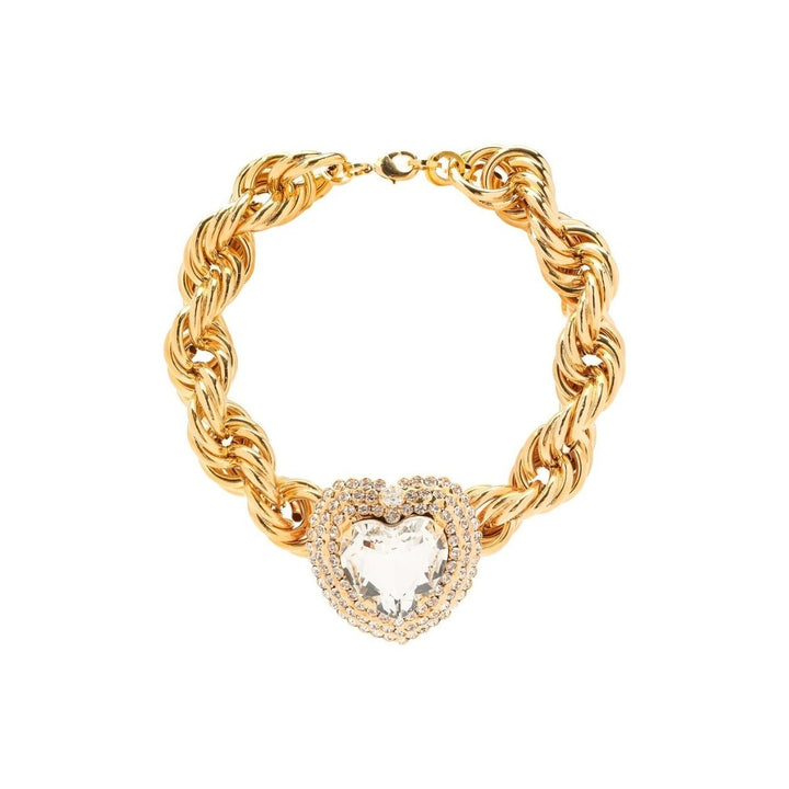 Alessandra Rich-Choker with Heart Crystals - Runway Catalog