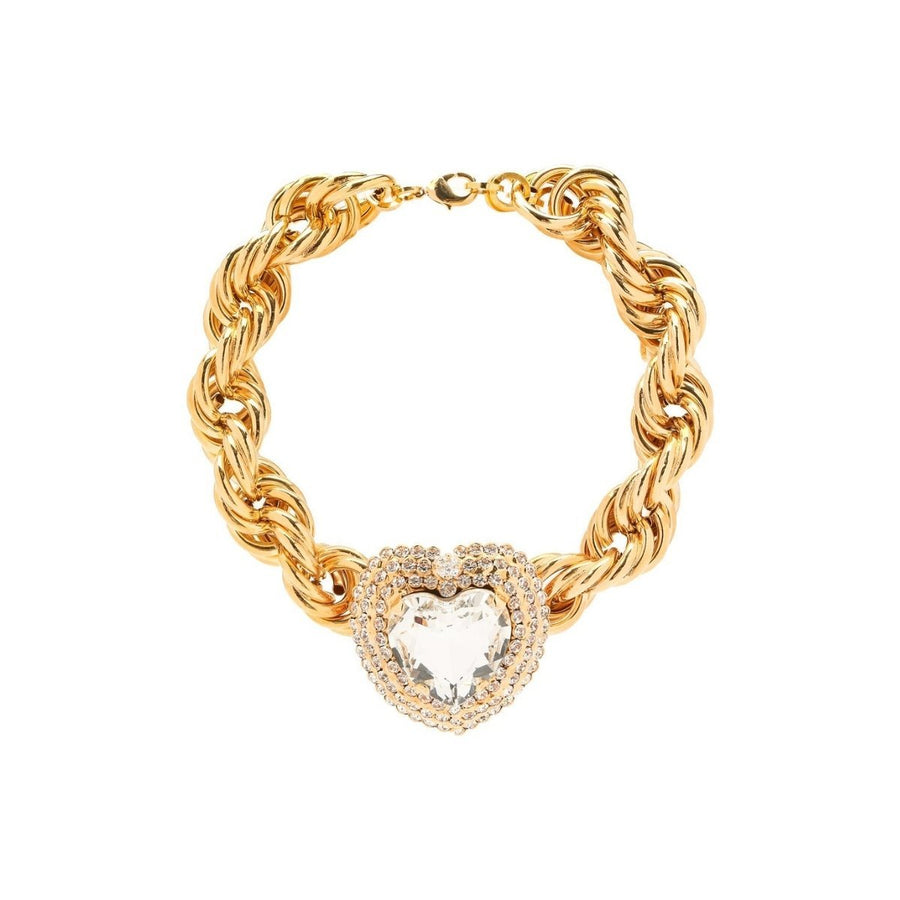 Alessandra Rich-Choker with Heart Crystals - Runway Catalog