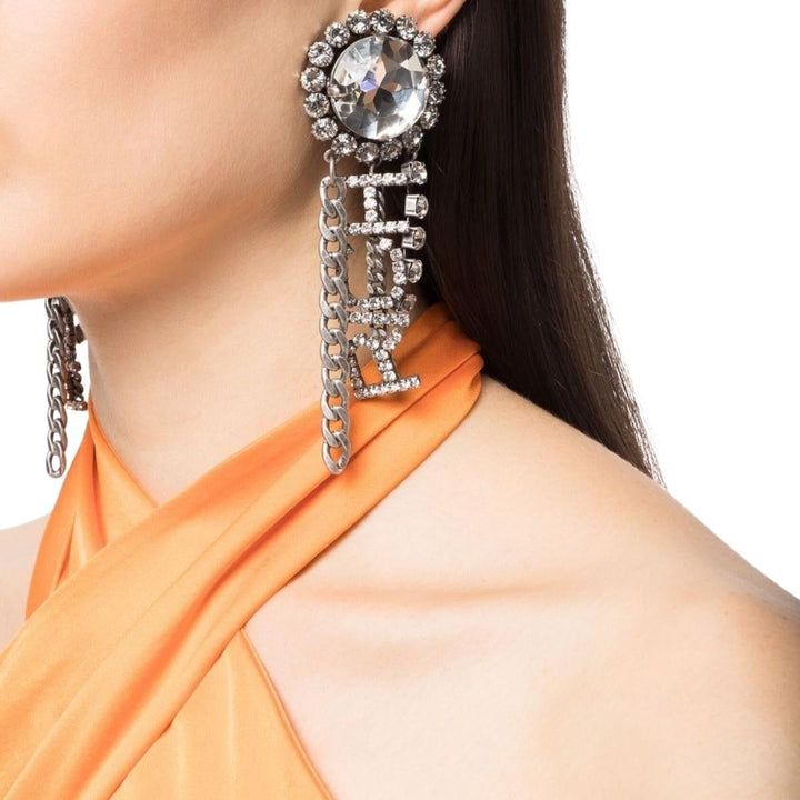 Crystal Chain Earrings
