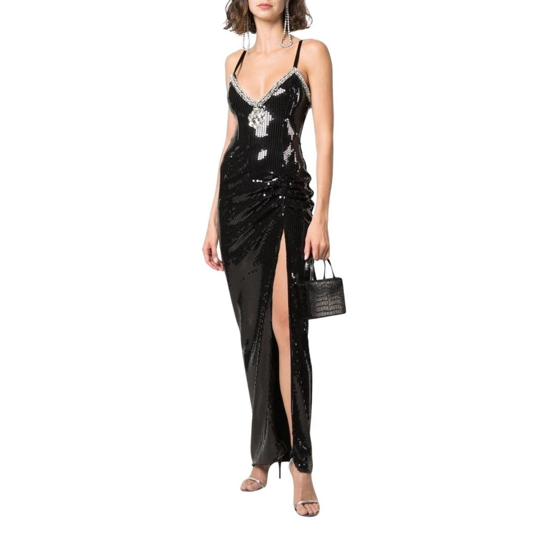 Crystal-embellished Sequin  Maxi Dress