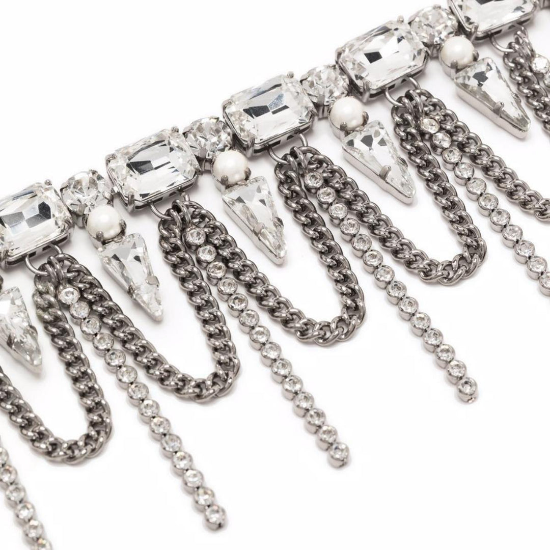 Crystal-Layered Chocker Necklace