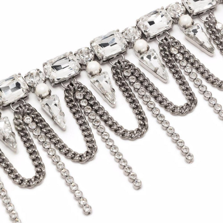 Crystal-Layered Chocker Necklace