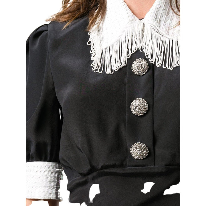 Embellished Silk Mini Dress