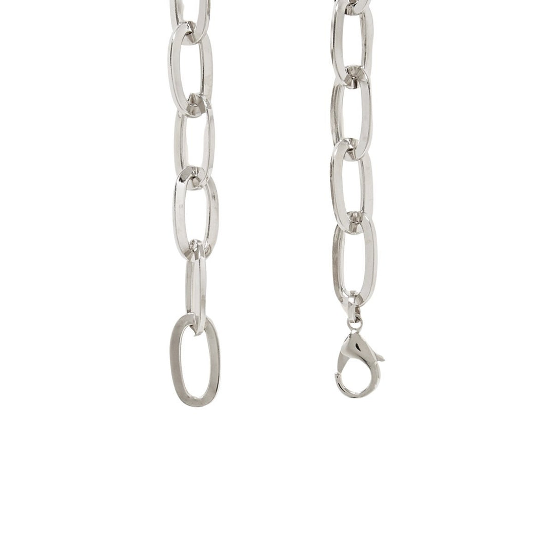 Silver-tone Crystal Belt
