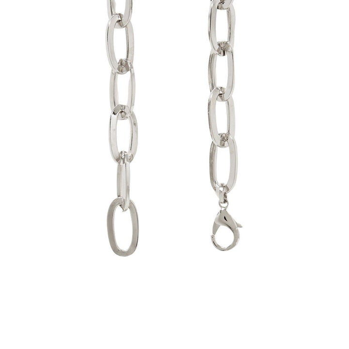 Silver-tone Crystal Belt