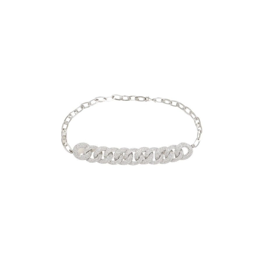 Alessandra Rich-Silver-tone Crystal Belt - Runway Catalog