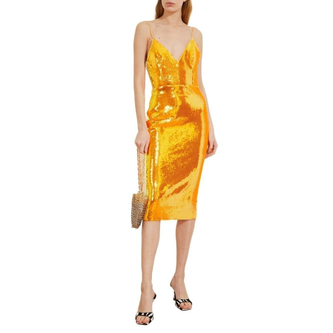 Addilyn Sequined Crepe Midi Dress
