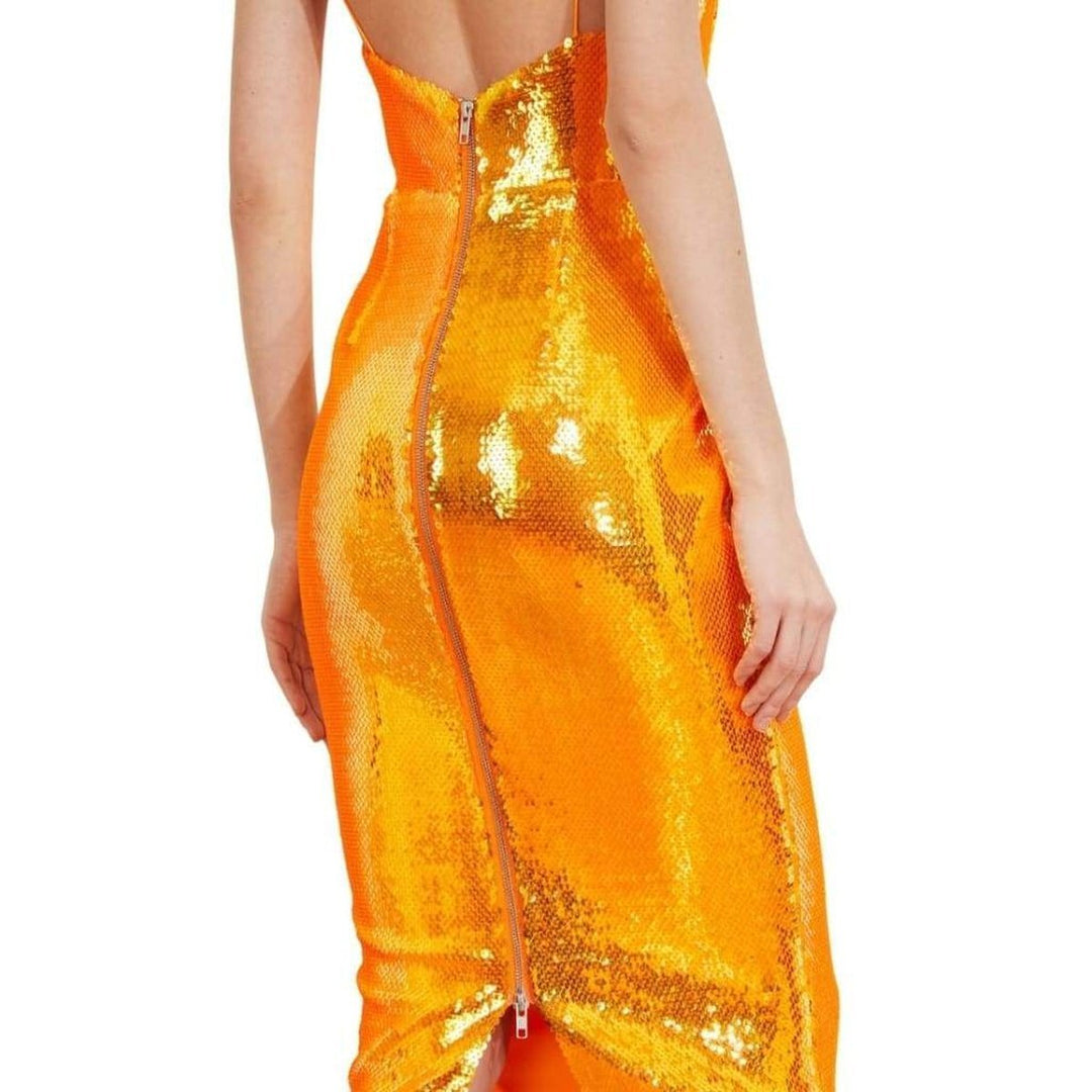 Addilyn Sequined Crepe Midi Dress
