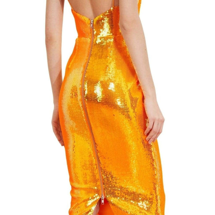 Addilyn Sequined Crepe Midi Dress