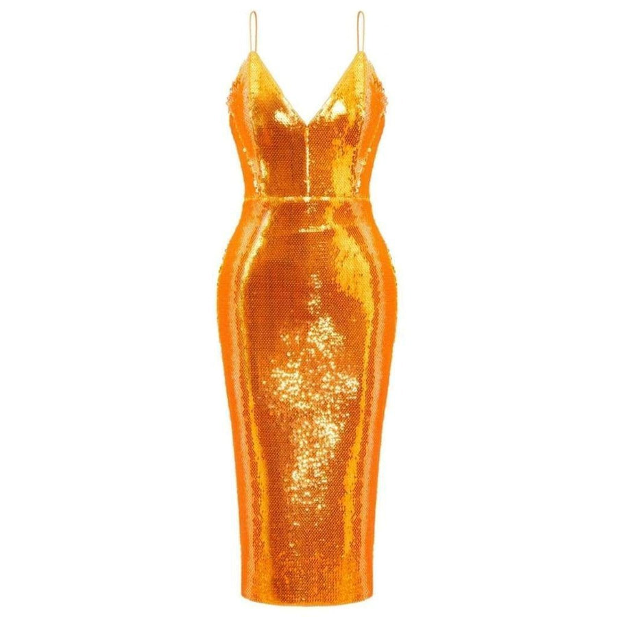 Alex Perry-Addilyn Sequined Crepe Midi Dress - Runway Catalog