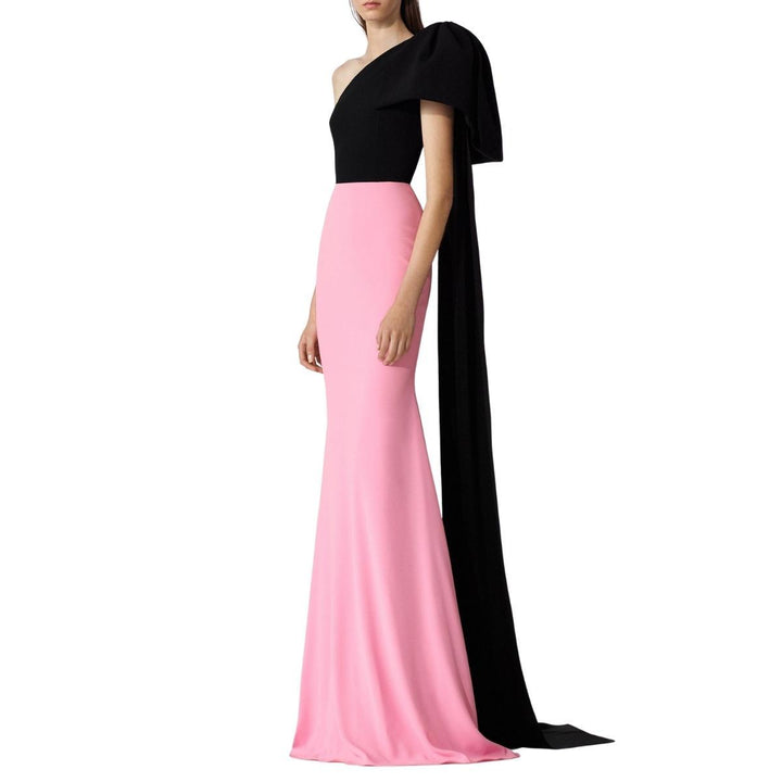 Anderson Two-Tone Crepe Gown