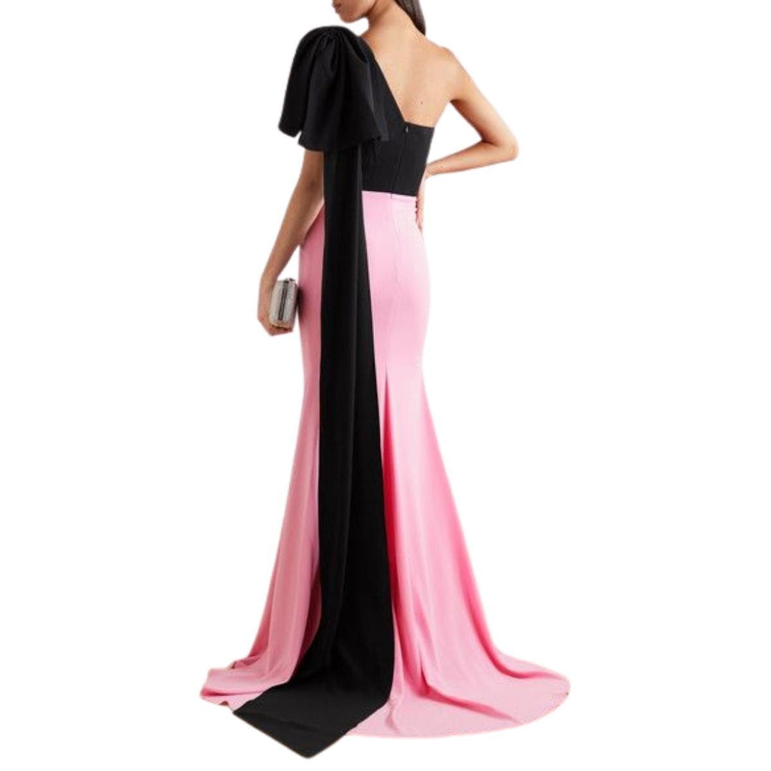 Anderson Two-Tone Crepe Gown